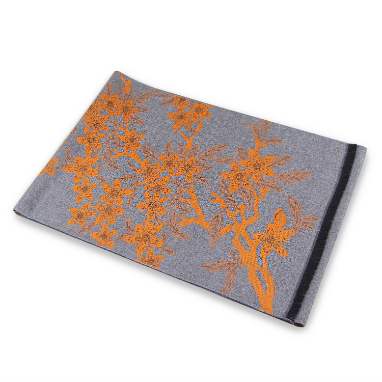 Bufanda de jacquard de invierno para mujer: un regalo elegante para mamás y señoras mayores.