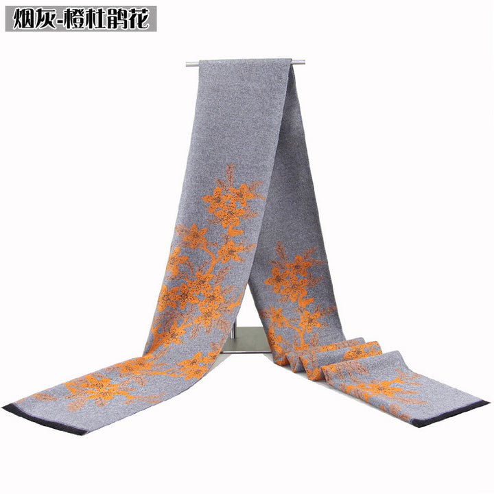 Bufanda de jacquard de invierno para mujer: un regalo elegante para mamás y señoras mayores.