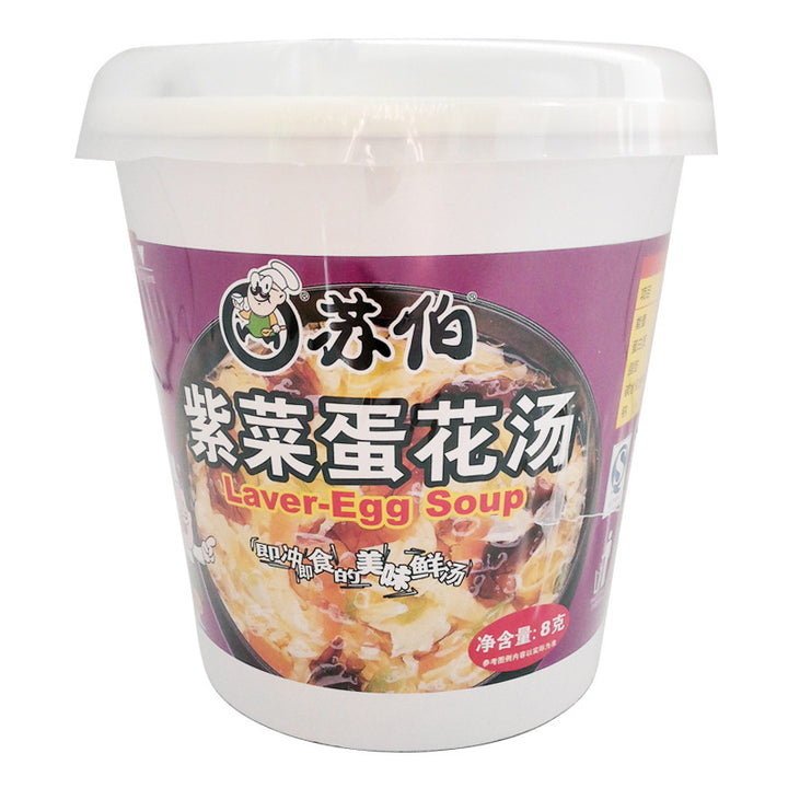 苏贝尔汤 8g 杯 | 菠菜、海藻、番茄、白菜和蛋花汤 | 即食
