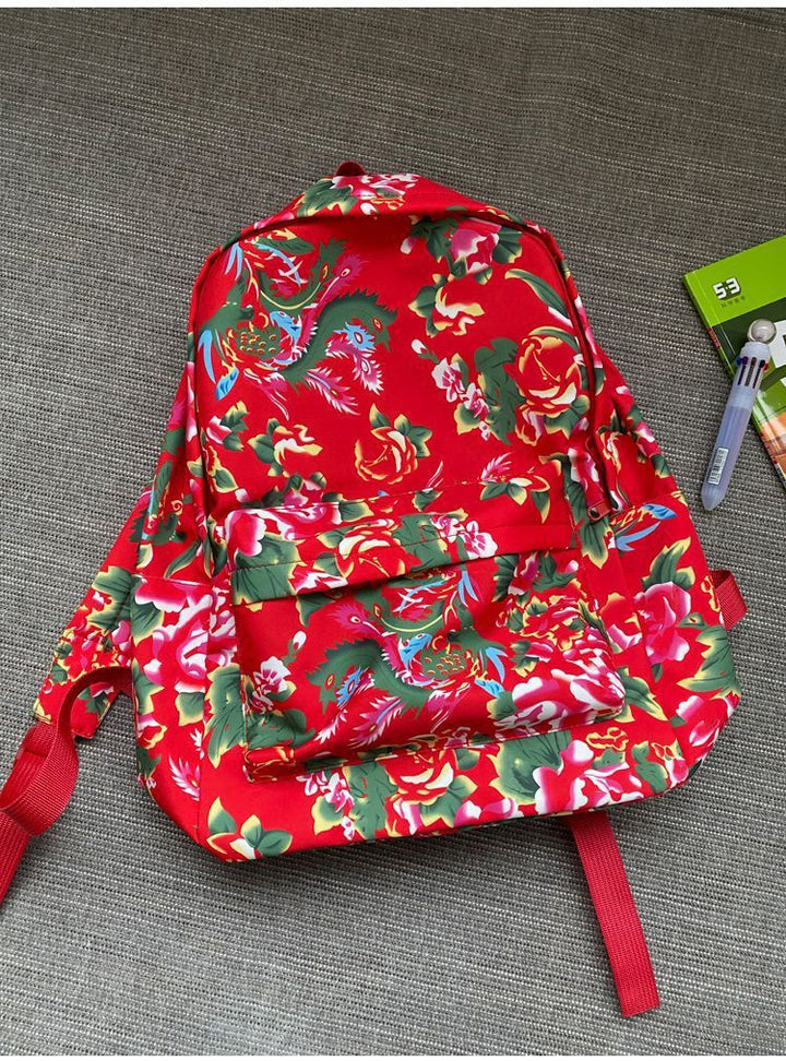 2024 New Design Northeastern Floral Backpack – Trendy School Bag & Short Trip Travel Backpack