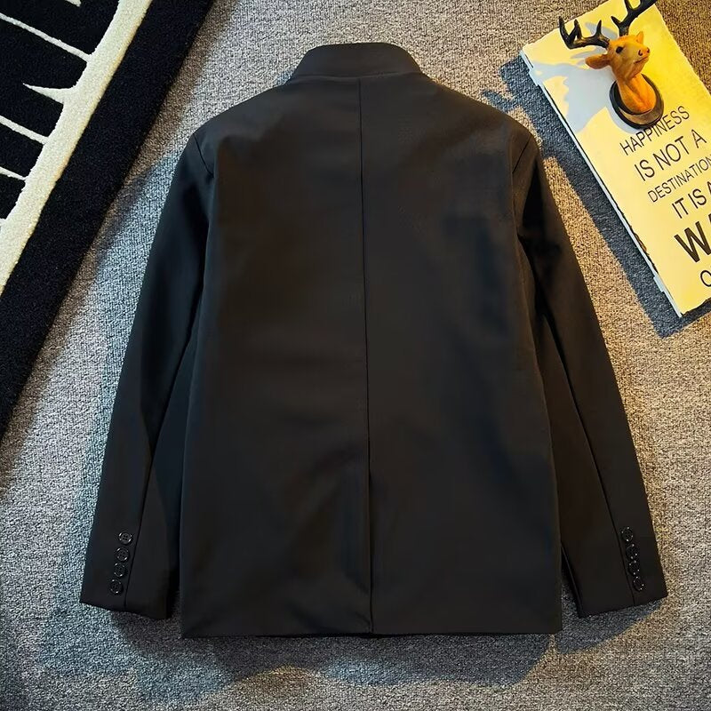 Nuevo traje Zhongshan de estilo chino para hombre, atractivo traje juvenil de alta gama para hombre, traje de boda Zhao Shanhe para hombre