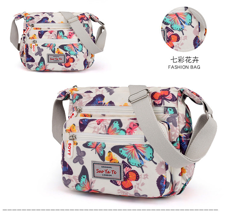 Nuevo bolso bandolera con estampado floral: bolso cuadrado pequeño de estilo étnico