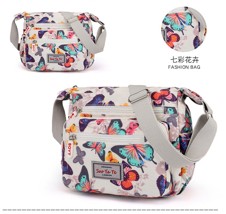 Nuevo bolso bandolera con estampado floral: bolso cuadrado pequeño de estilo étnico