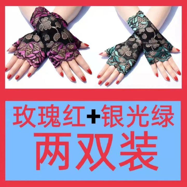 Guantes de estilo chino, mangas de doncella china para mujer, estilo subcultural de encaje de alta gama, puños, decoración de muñeca moderna