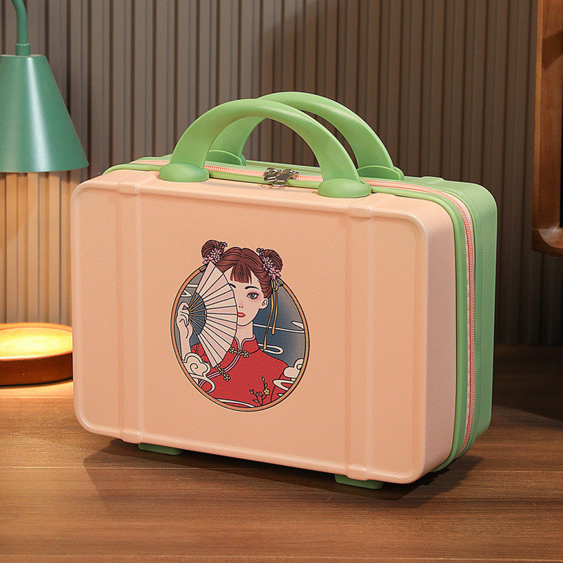 Q3Y Hand-Carry Cosmetic Case – Compact Lightweight Travel Companion with Lock