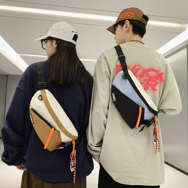 Premium Men’s Chest Bag – Trendy National Style Sports Shoulder & Waist Bag for Students & Everyday Use