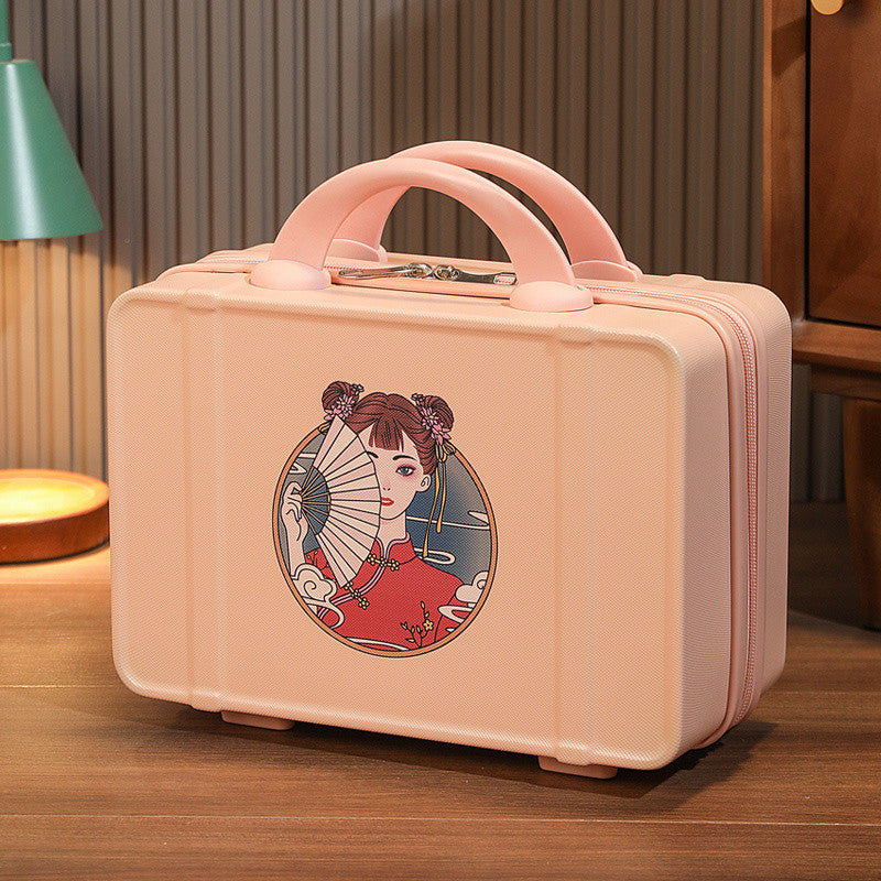 Q3Y Hand-Carry Cosmetic Case – Compact Lightweight Travel Companion with Lock
