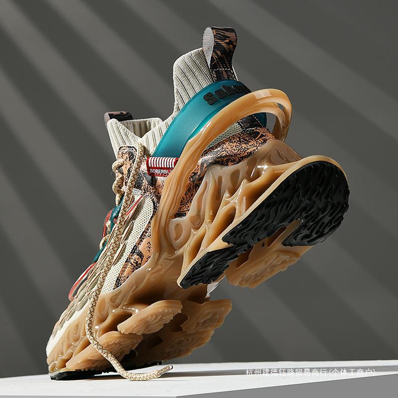 Putian Guochao men's shoes spring and autumn technology running shoes basketball sports shoes ultra-light shock-absorbing running blade shoes breathable