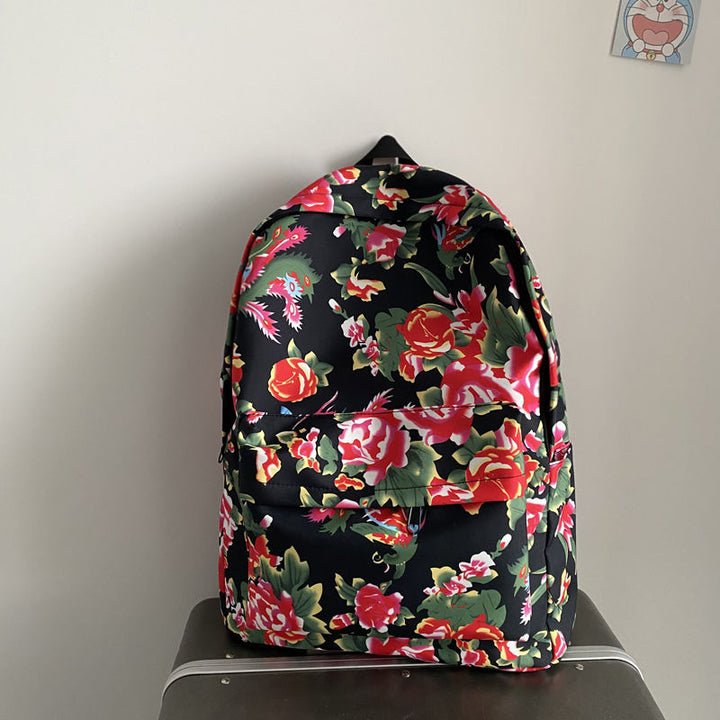 2024 New Design Northeastern Floral Backpack – Trendy School Bag & Short Trip Travel Backpack