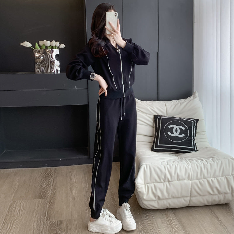 Spring and Autumn Casual Two-Piece Set for Women – 2023 Fashion Printed Short Sleeve Top and Shorts