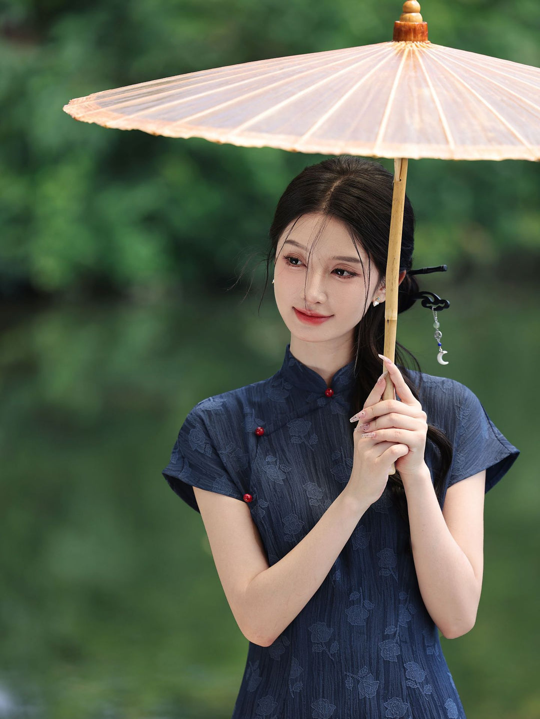 Chunxiao Retro Daily Cheongsam - Elegant and Fresh Literary Style with a Sweet American Touch, 2024 Summer Dress
