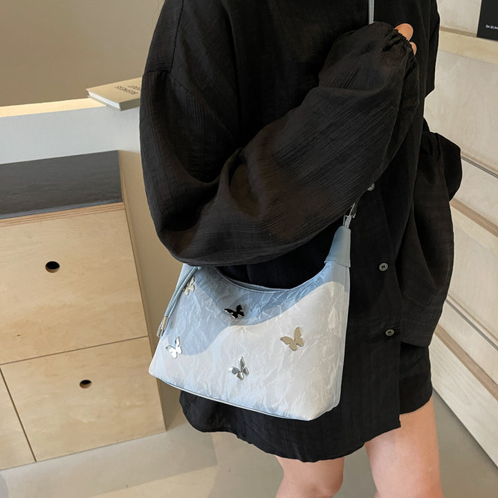 Bolso tote con mariposas estilo coreano: nuevo bolso bandolera de gran capacidad estilo chino