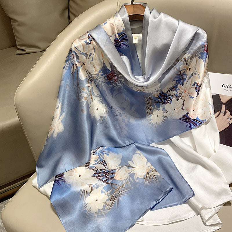 Hangzhou Silk Scarf – High-End Mulberry Silk Vintage French Style Scarf