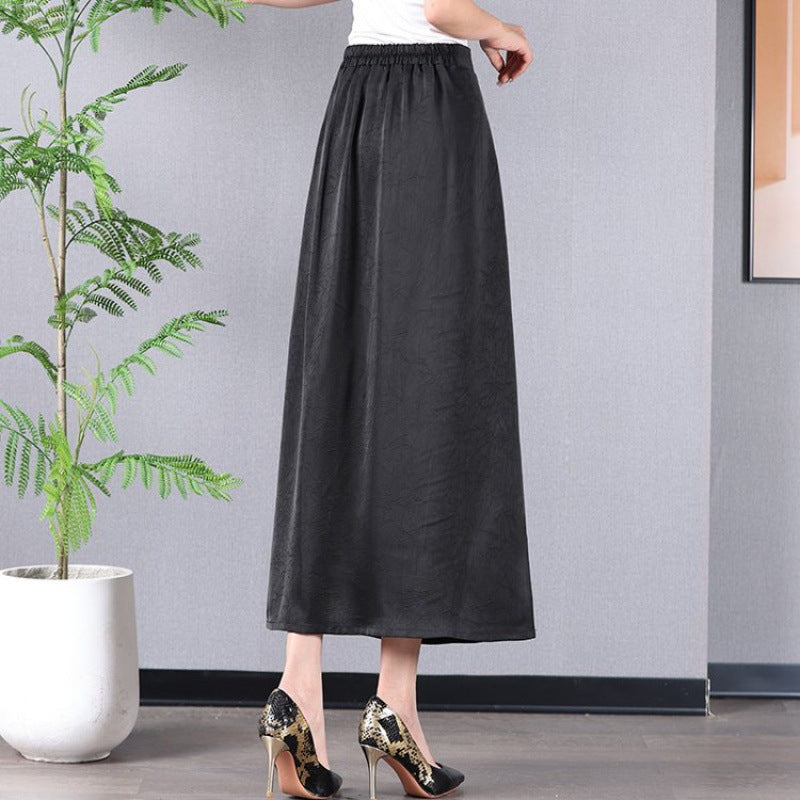2024 New Women's Chinese-Style Embroidered Mamen Skirt | Elegant, Slimming, Mid-Length Fashion Skirt