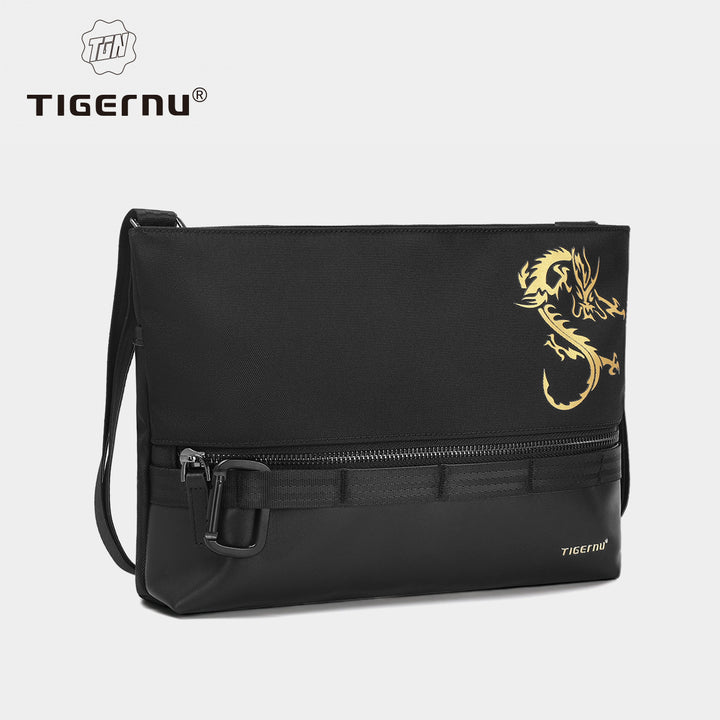Bolso bandolera Tigernu con diseño de dragón chino para hombre: un bolso de hombro urbano, ligero y elegante.