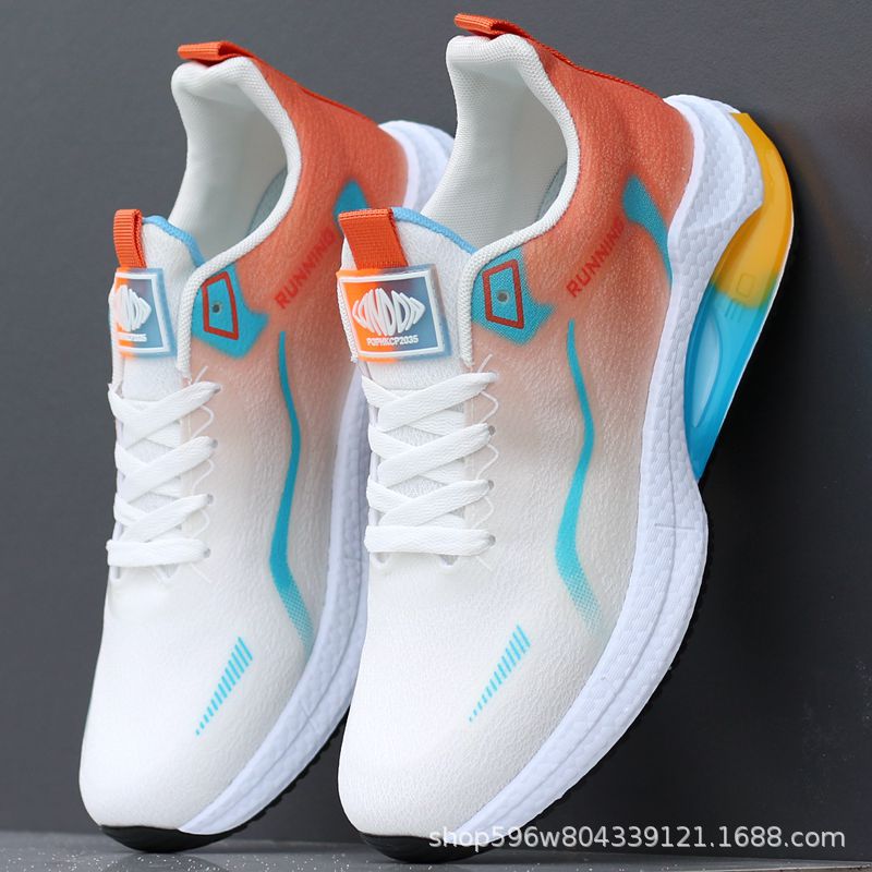 Guochao Hydrogen Cloud Joint Running Shoes Men's Travel Shoes 2024 Spring and Summer Daddy Shoes Men's Sports Leisure Breathable Mesh Shoes