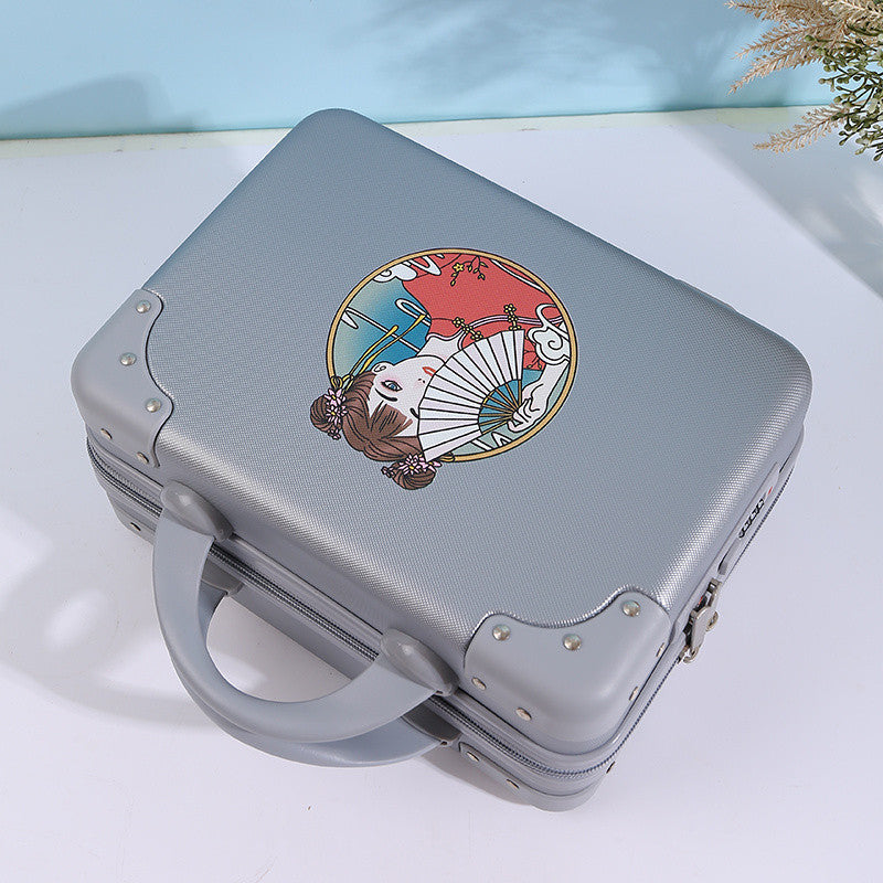 Q3Y Hand-Carry Cosmetic Case – Compact Lightweight Travel Companion with Lock