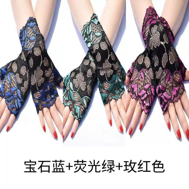 Guantes de estilo chino, mangas de doncella china para mujer, estilo subcultural de encaje de alta gama, puños, decoración de muñeca moderna
