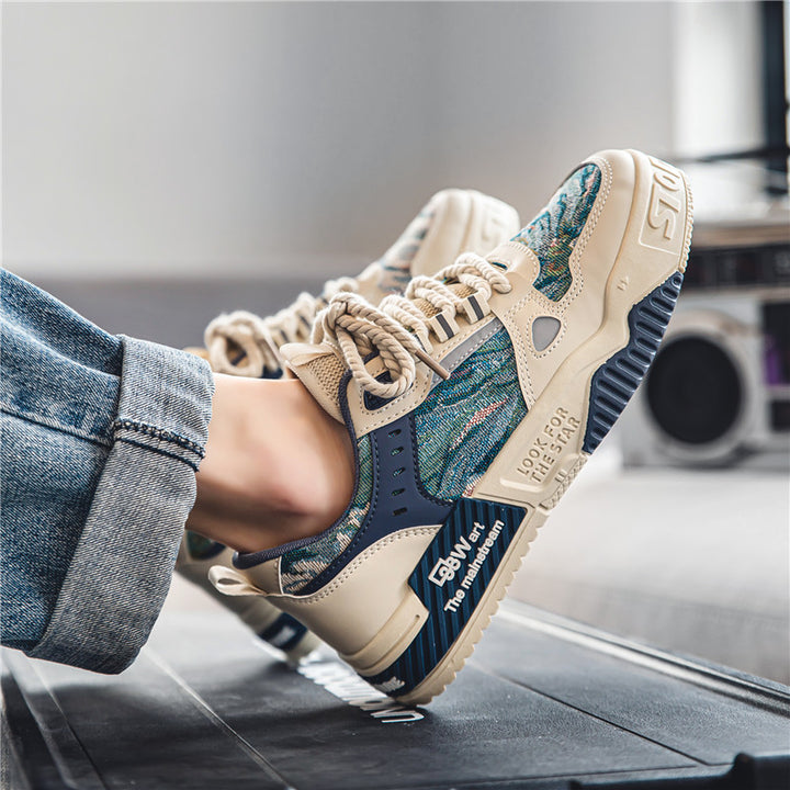 National tide men's shoes 2025 new summer breathable versatile niche original casual shoes thick bottom non-slip sports trendy shoes