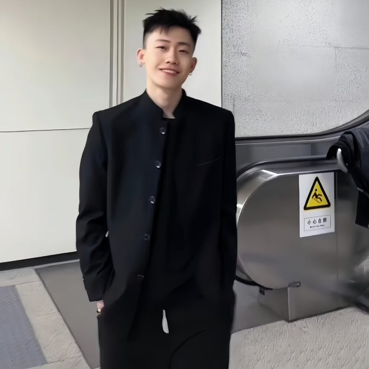 Nuevo traje Zhongshan de estilo chino para hombre, atractivo traje juvenil de alta gama para hombre, traje de boda Zhao Shanhe para hombre