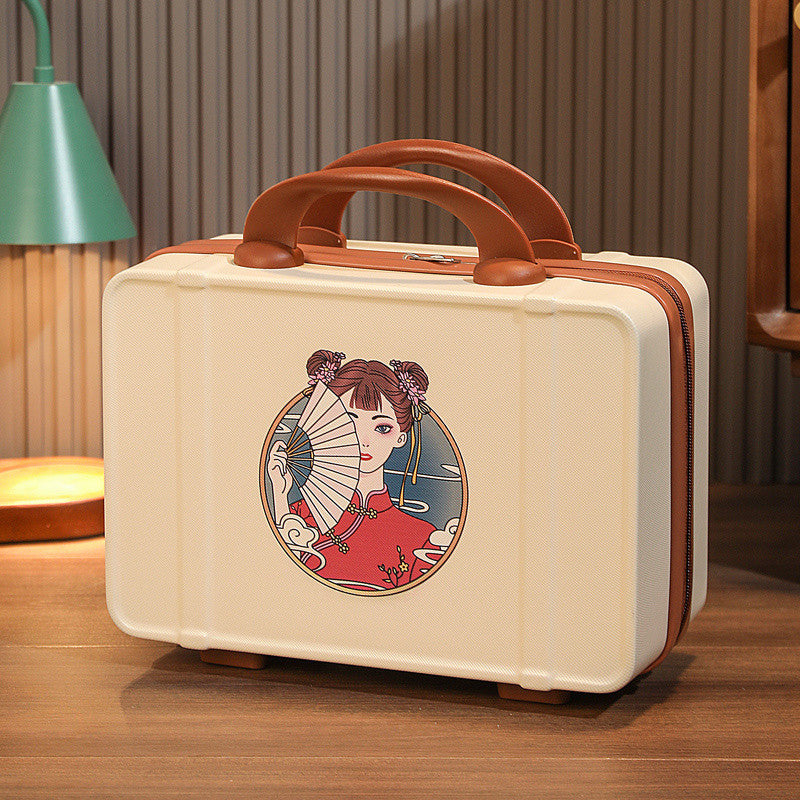 Q3Y Hand-Carry Cosmetic Case – Compact Lightweight Travel Companion with Lock