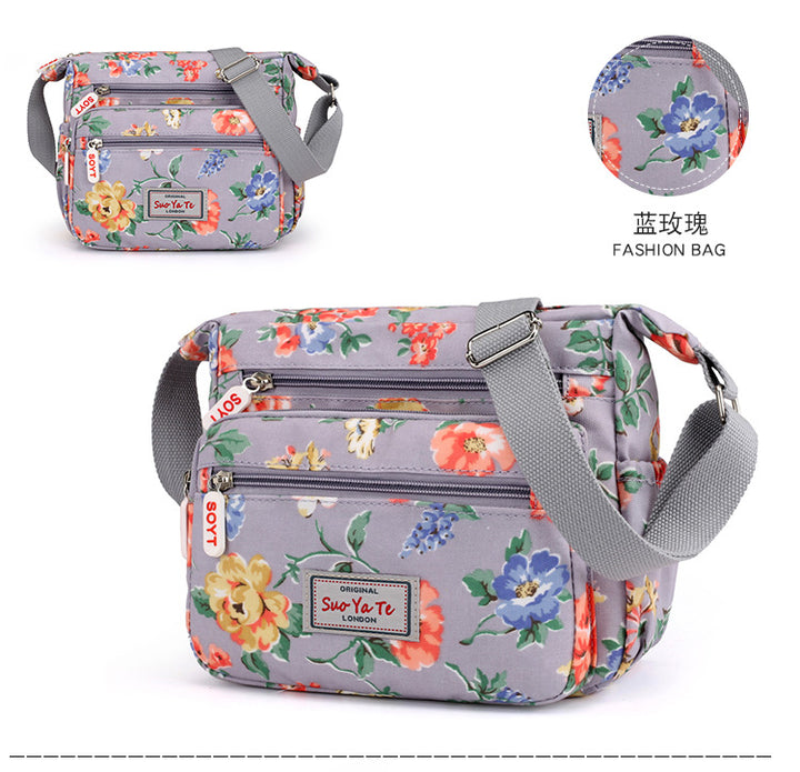 Nuevo bolso bandolera con estampado floral: bolso cuadrado pequeño de estilo étnico
