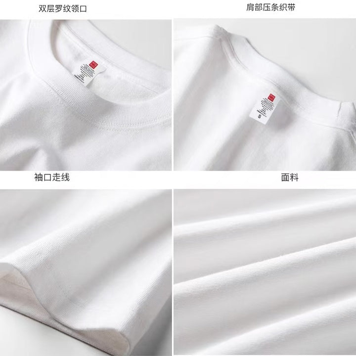 Summer new pure cotton T-shirt men's short-sleeved trendy brand loose versatile national trend T-shirt half-sleeved Chinese style men's T-shirt