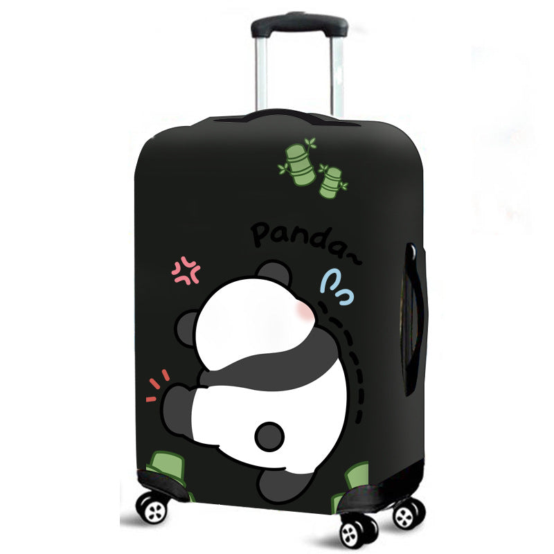 Funda de equipaje de panda estilo chino transfronterizo, protector elástico para maletas con ruedas, funda de viaje a prueba de polvo
