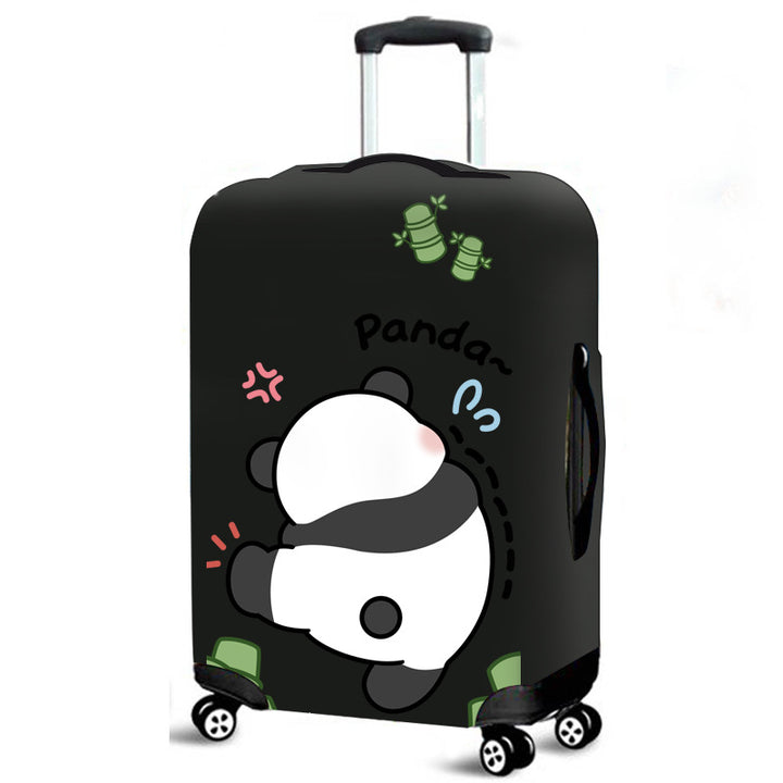 Funda de equipaje de panda estilo chino transfronterizo, protector elástico para maletas con ruedas, funda de viaje a prueba de polvo