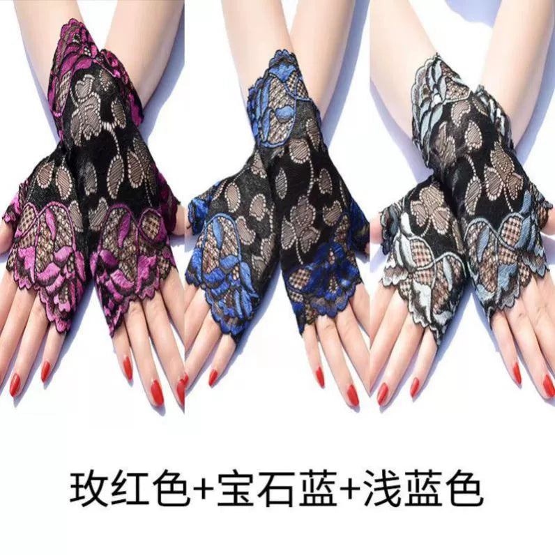 Guantes de estilo chino, mangas de doncella china para mujer, estilo subcultural de encaje de alta gama, puños, decoración de muñeca moderna