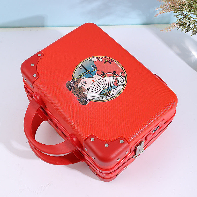 Q3Y Hand-Carry Cosmetic Case – Compact Lightweight Travel Companion with Lock