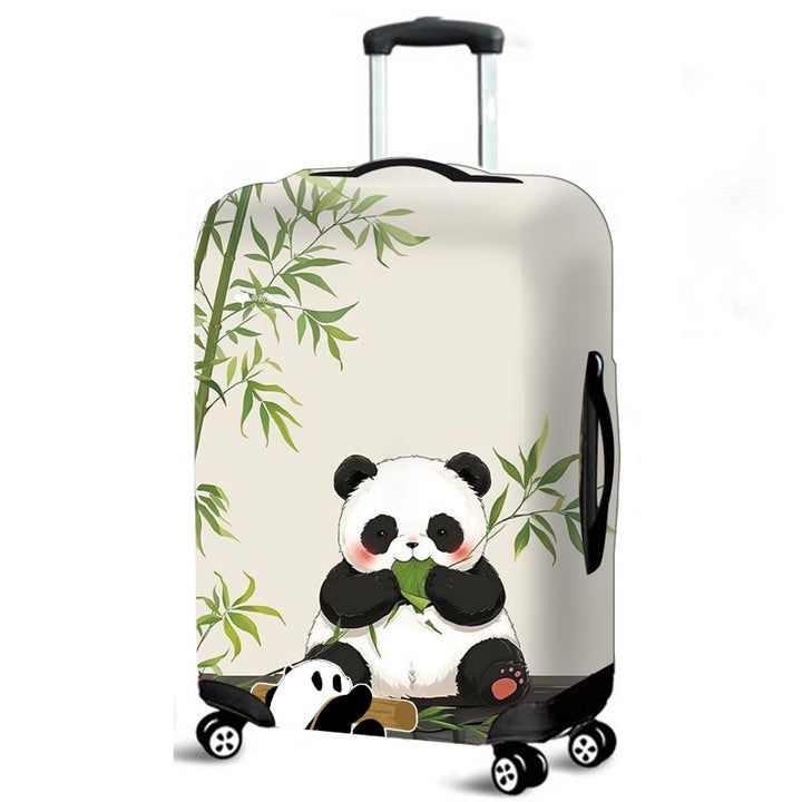 Funda de equipaje de panda estilo chino transfronterizo, protector elástico para maletas con ruedas, funda de viaje a prueba de polvo