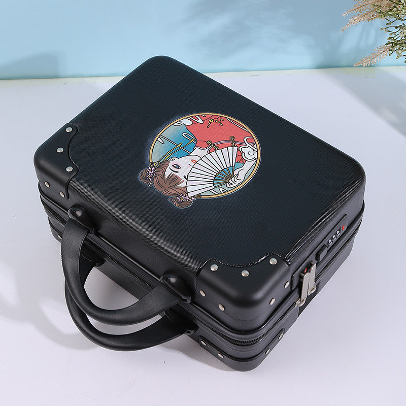 Q3Y Hand-Carry Cosmetic Case – Compact Lightweight Travel Companion with Lock