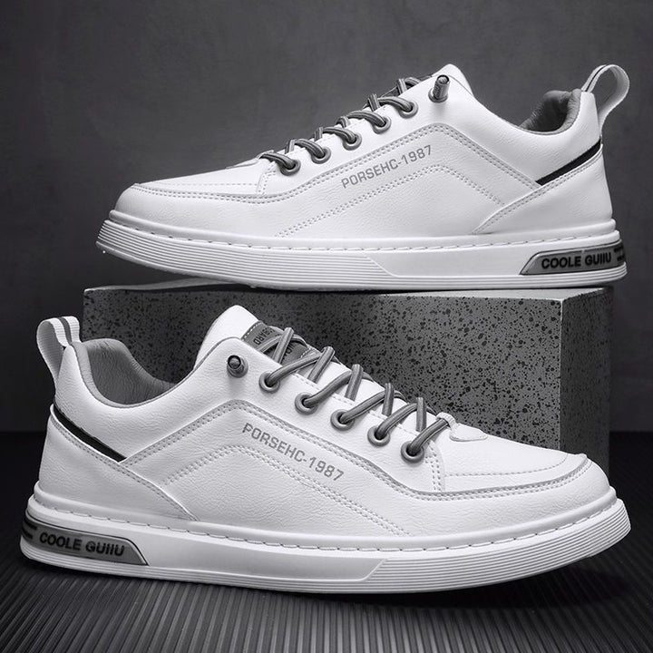Zapatos de hombre de tendencia nacional, otoño 2024, nuevos zapatos deportivos casuales de suela gruesa transpirables de caña alta para jóvenes, zapatos de moda para papá para hombre