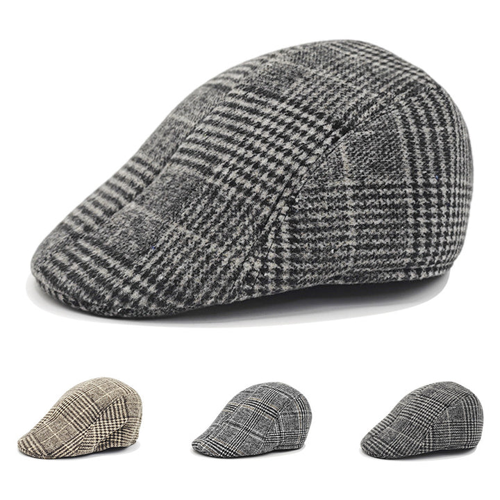 Boina gruesa de invierno para personas mayores: gorro cálido con orejeras para papás y abuelos.
