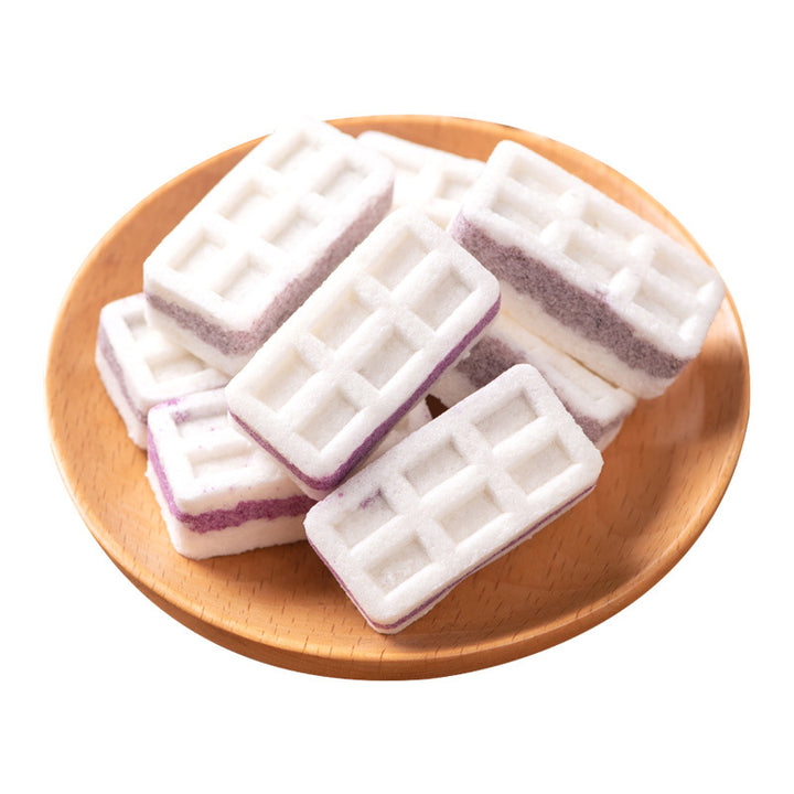 无糖紫薯黑米芡实糕 | 健康零食及代餐