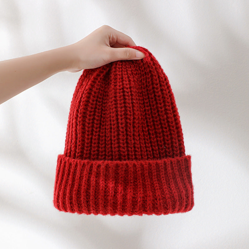 Bufanda de punto unisex de invierno: rojo festivo para Navidad y Año Nuevo
