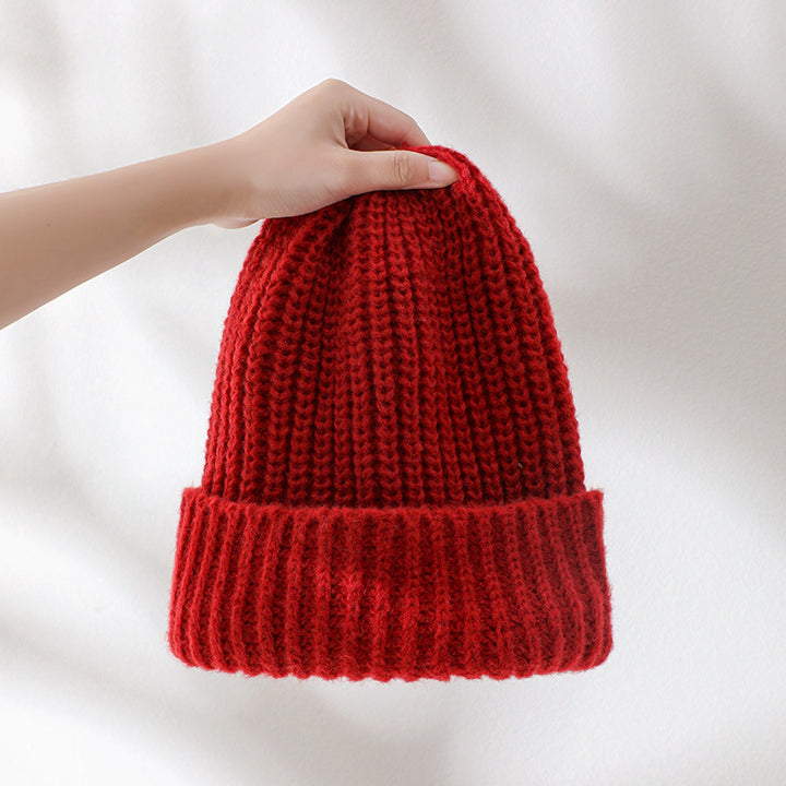 Bufanda de punto unisex de invierno: rojo festivo para Navidad y Año Nuevo