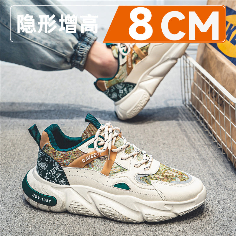 Zapatillas deportivas para hombre con aumento de altura oculto (2024): zapatos transpirables de suela gruesa con aumento de 10 cm
