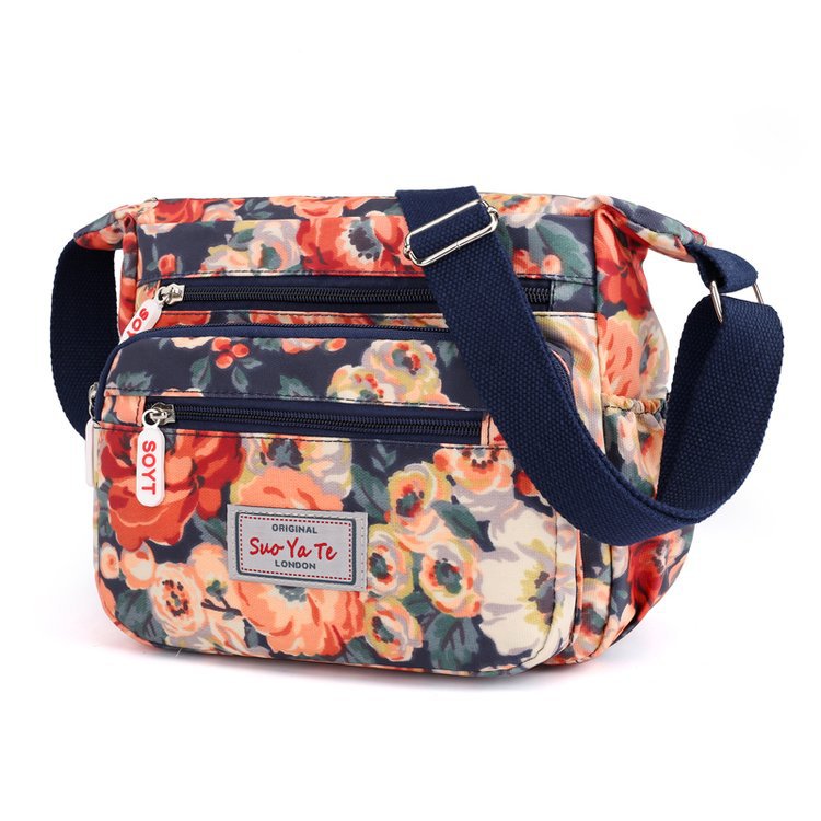 Nuevo bolso bandolera con estampado floral: bolso cuadrado pequeño de estilo étnico
