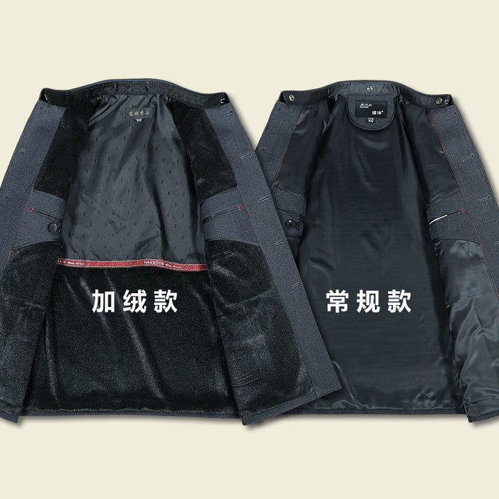 Spring & Autumn Army Casual Wear and Zhongshan Suits for Middle-aged and Elderly Men