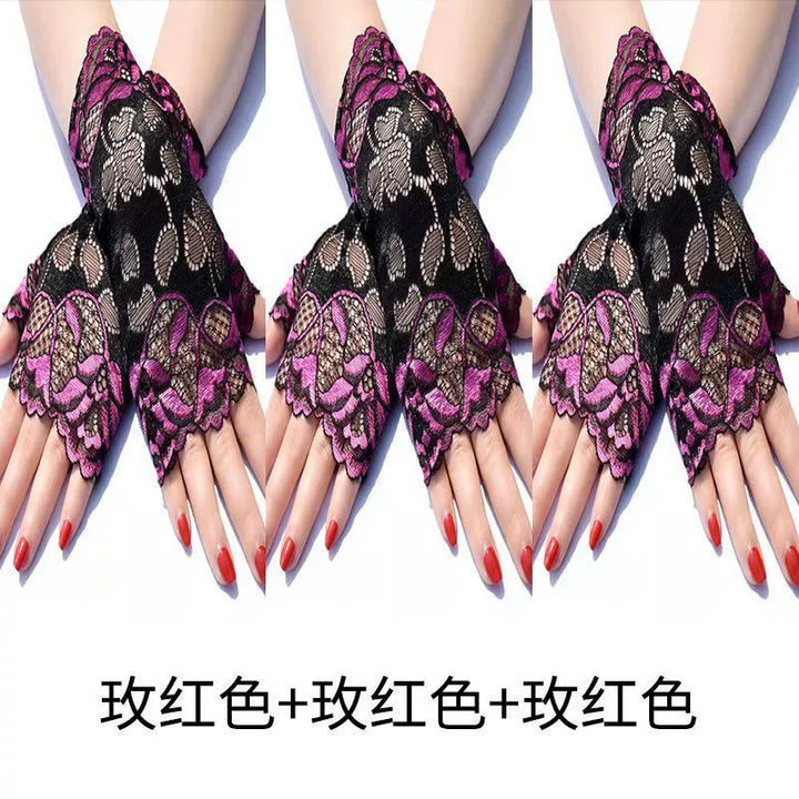 Guantes de estilo chino, mangas de doncella china para mujer, estilo subcultural de encaje de alta gama, puños, decoración de muñeca moderna