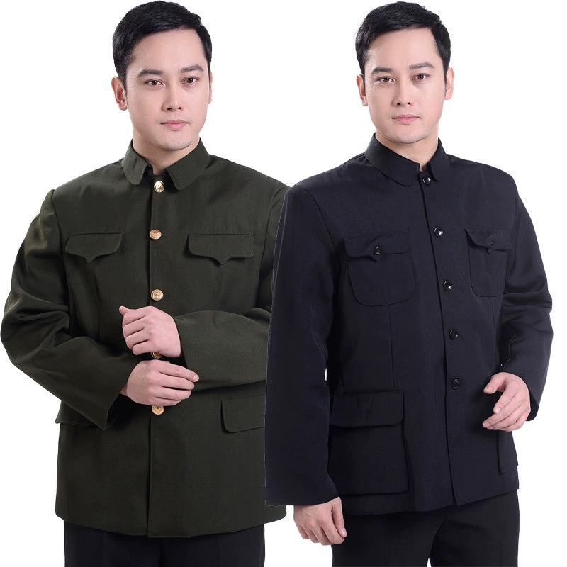 Chaqueta de traje Zhongshan para hombre, ropa de abrigo tradicional china para otoño