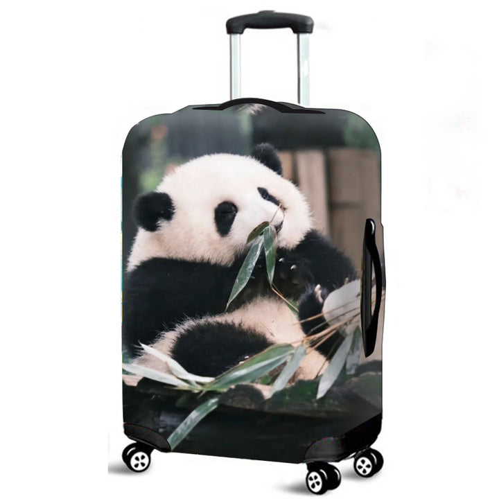 Funda de equipaje de panda estilo chino transfronterizo, protector elástico para maletas con ruedas, funda de viaje a prueba de polvo