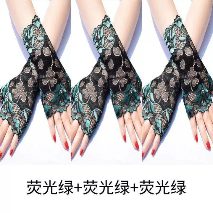 Guantes de estilo chino, mangas de doncella china para mujer, estilo subcultural de encaje de alta gama, puños, decoración de muñeca moderna