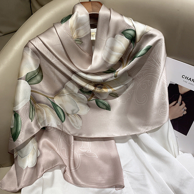 Hangzhou Silk Scarf – High-End Mulberry Silk Vintage French Style Scarf
