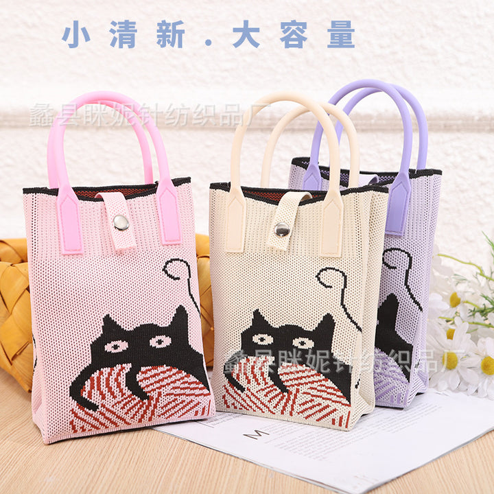 Bolso de punto de moda transfronterizo: bolso bandolera para teléfono de estilo chino