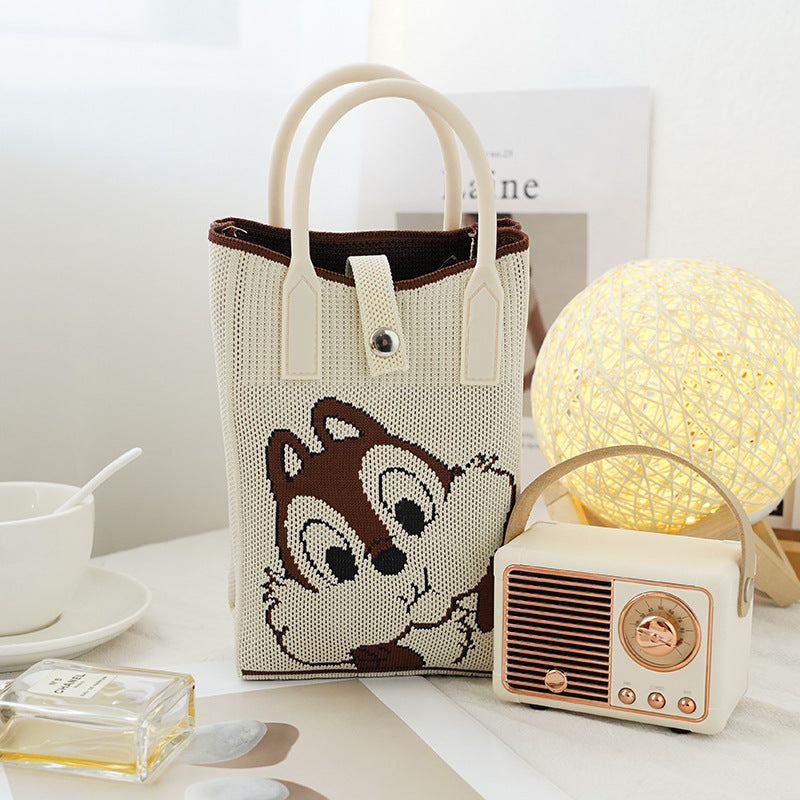 Bolso de punto de moda transfronterizo: bolso bandolera para teléfono de estilo chino