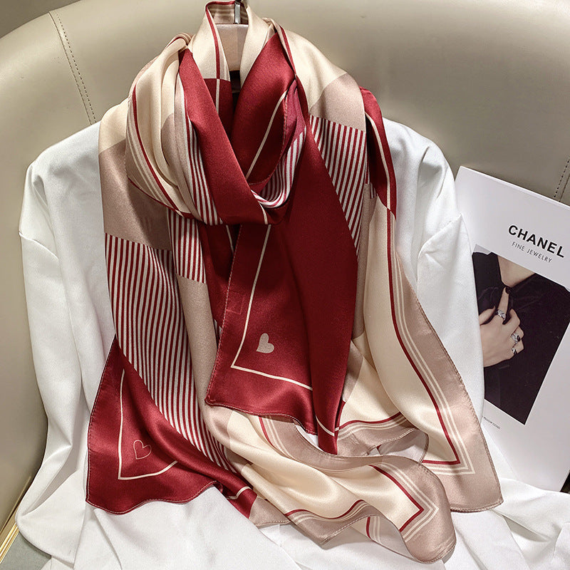 Hangzhou Silk Scarf – High-End Mulberry Silk Vintage French Style Scarf