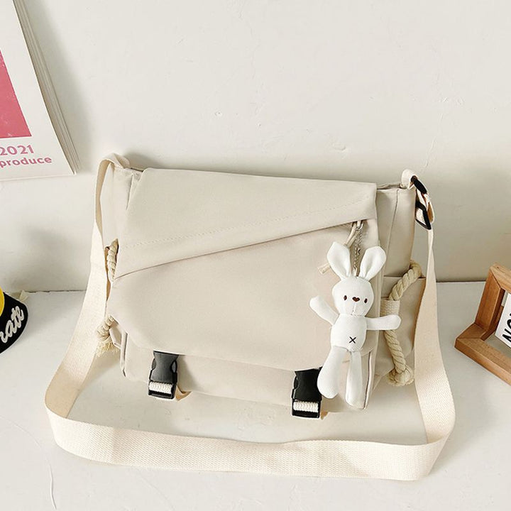 Bolso bandolera deportivo unisex de gran capacidad, moderno y moderno, estilo urbano minimalista Harajuku.